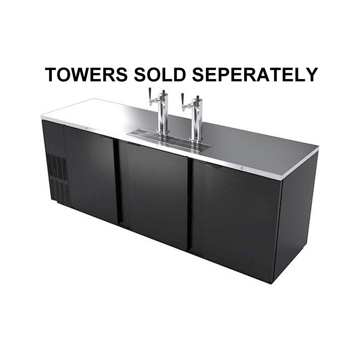 UBC Direct Draw-no Tower, Blk Exterior (5 Keg) Ubc