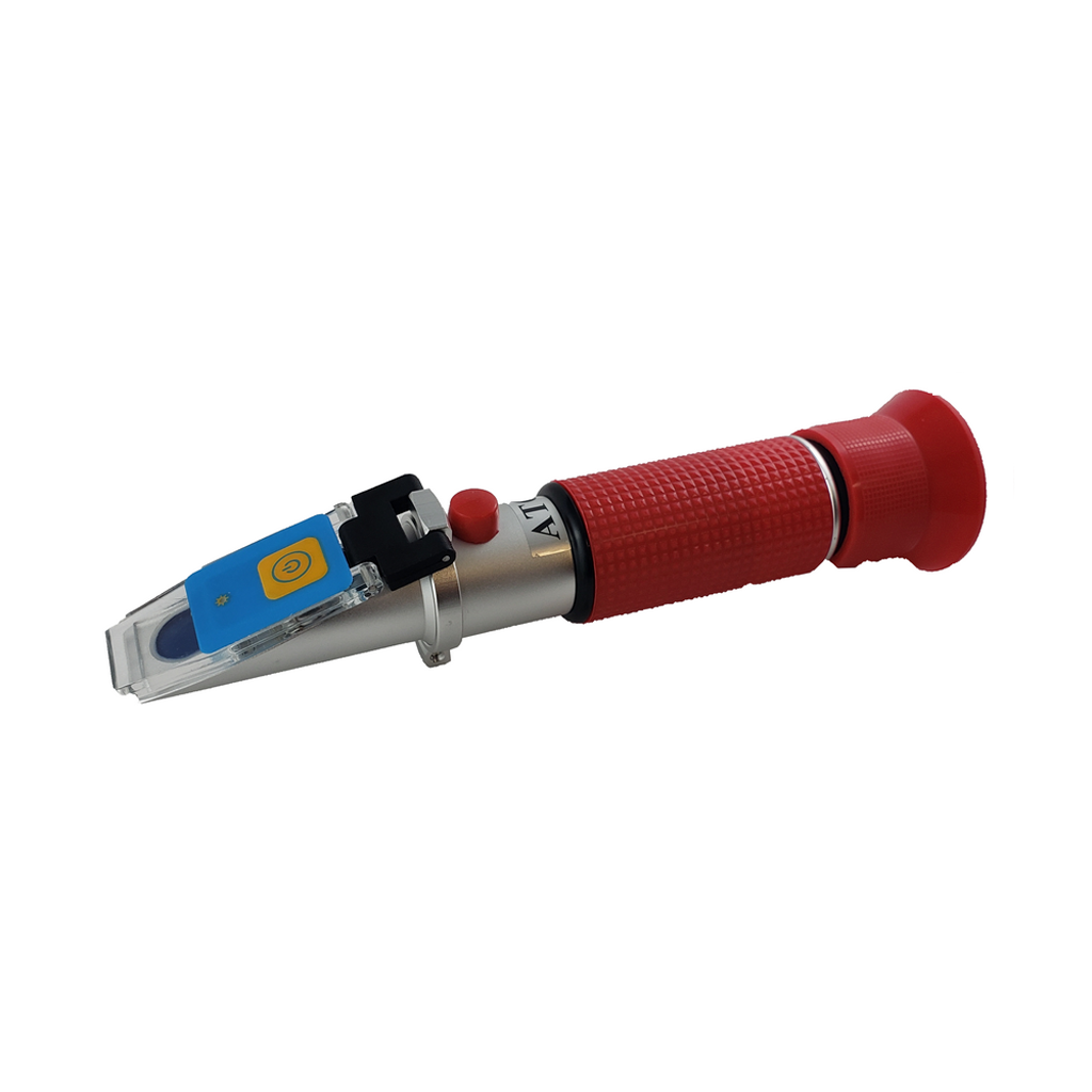 Universal Lighted Refractometer with ATC, 0°F to 32°F, Red