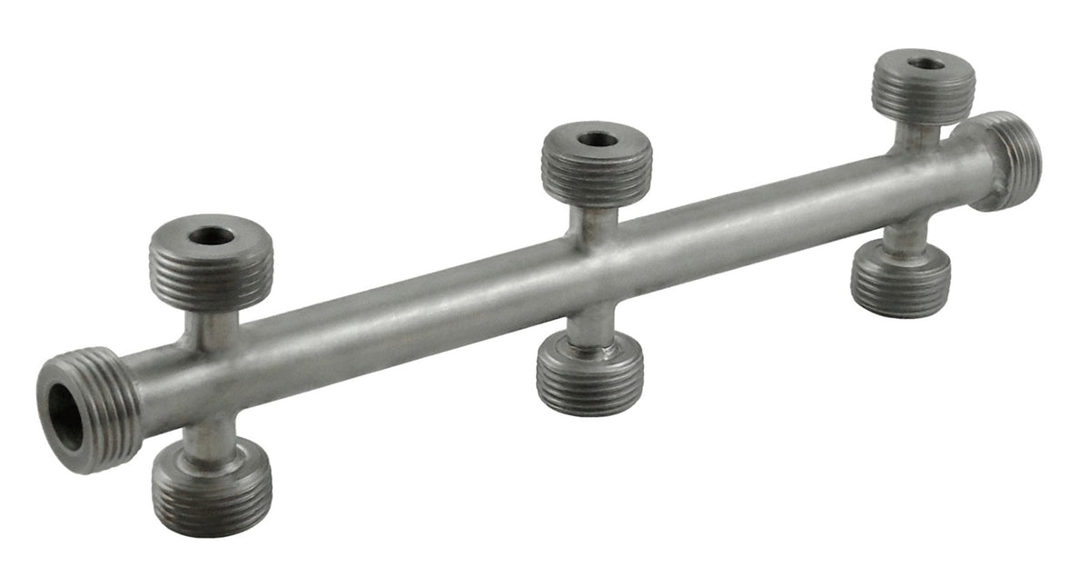 Cleaning Manifold, 8-Way "Beer" Thread 304 Stainless Steel