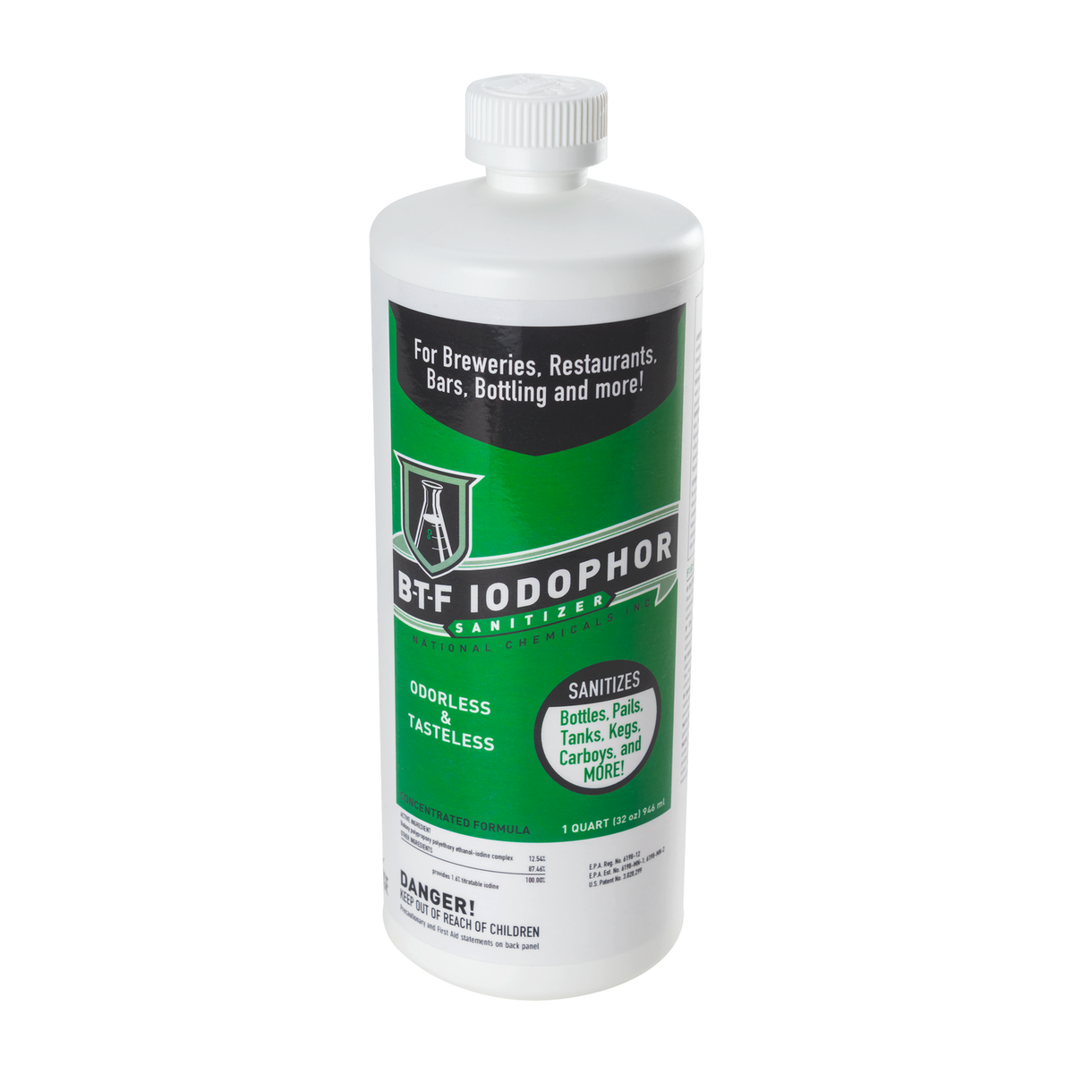 National Chemicals BTF, Iodiophor Sanitizer, 32 Oz