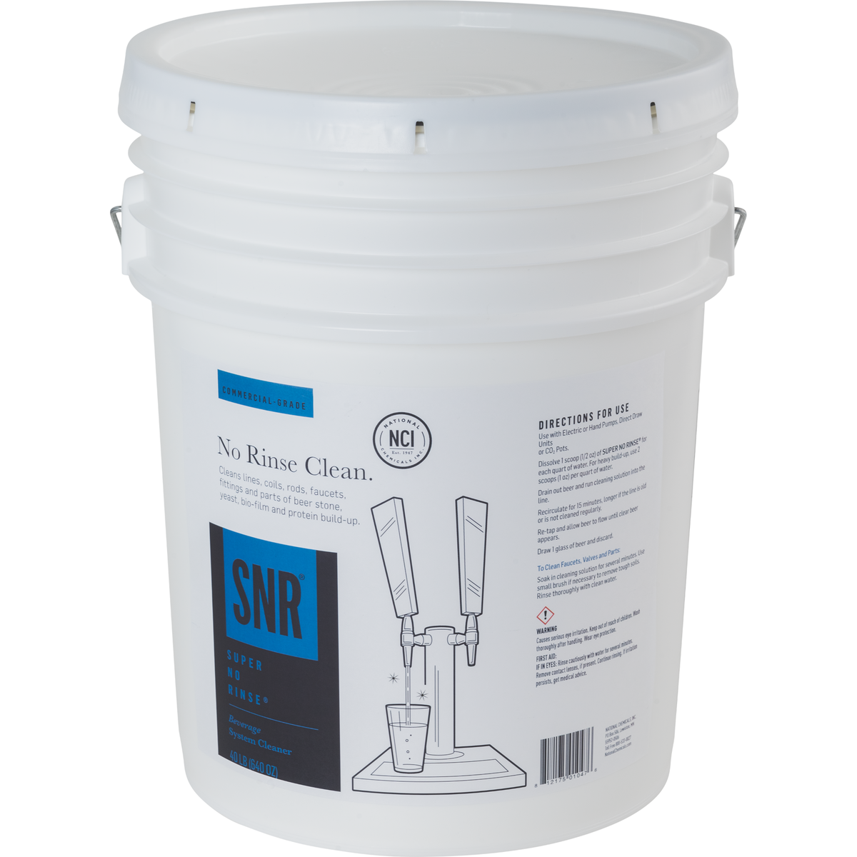 National Chemicals SNR, Powdered Line Cleaner, Pallet Size, 27 Each x 40 lb