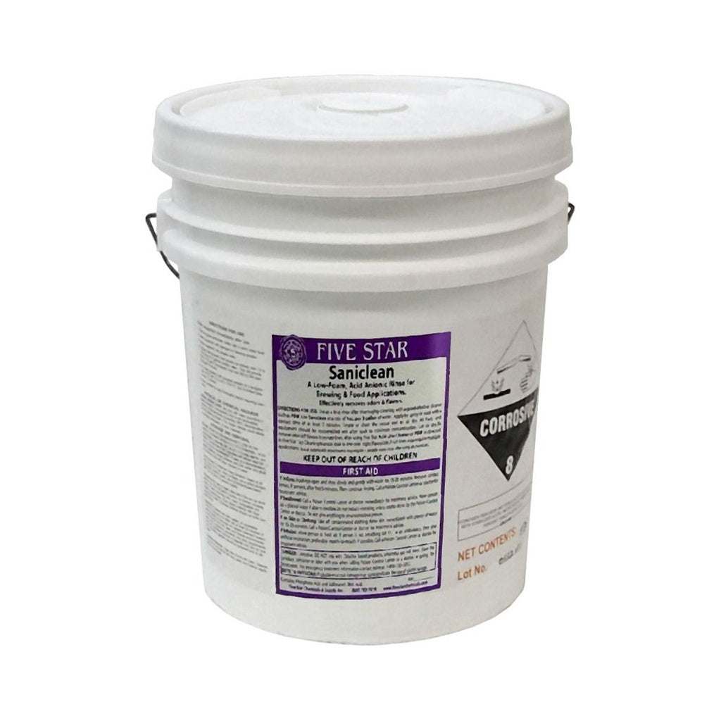 Five Star Saniclean Final Acid Rinse, 5 Gallons