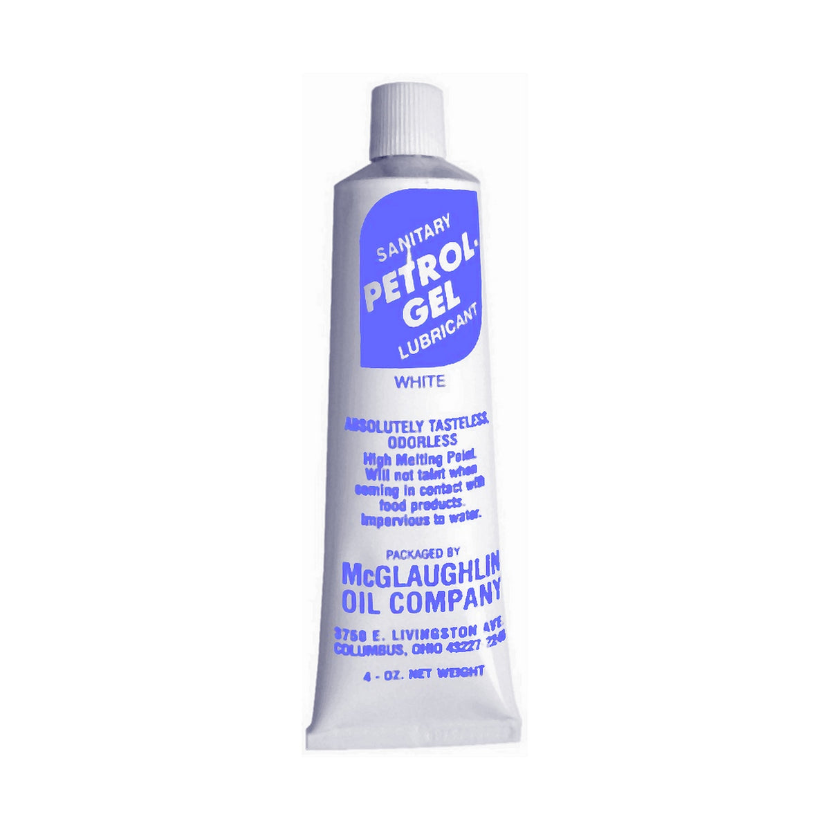 Petrol Gel Sanitary Lubricant for O-Rings, Gaskets, and Fittings, 4 Oz