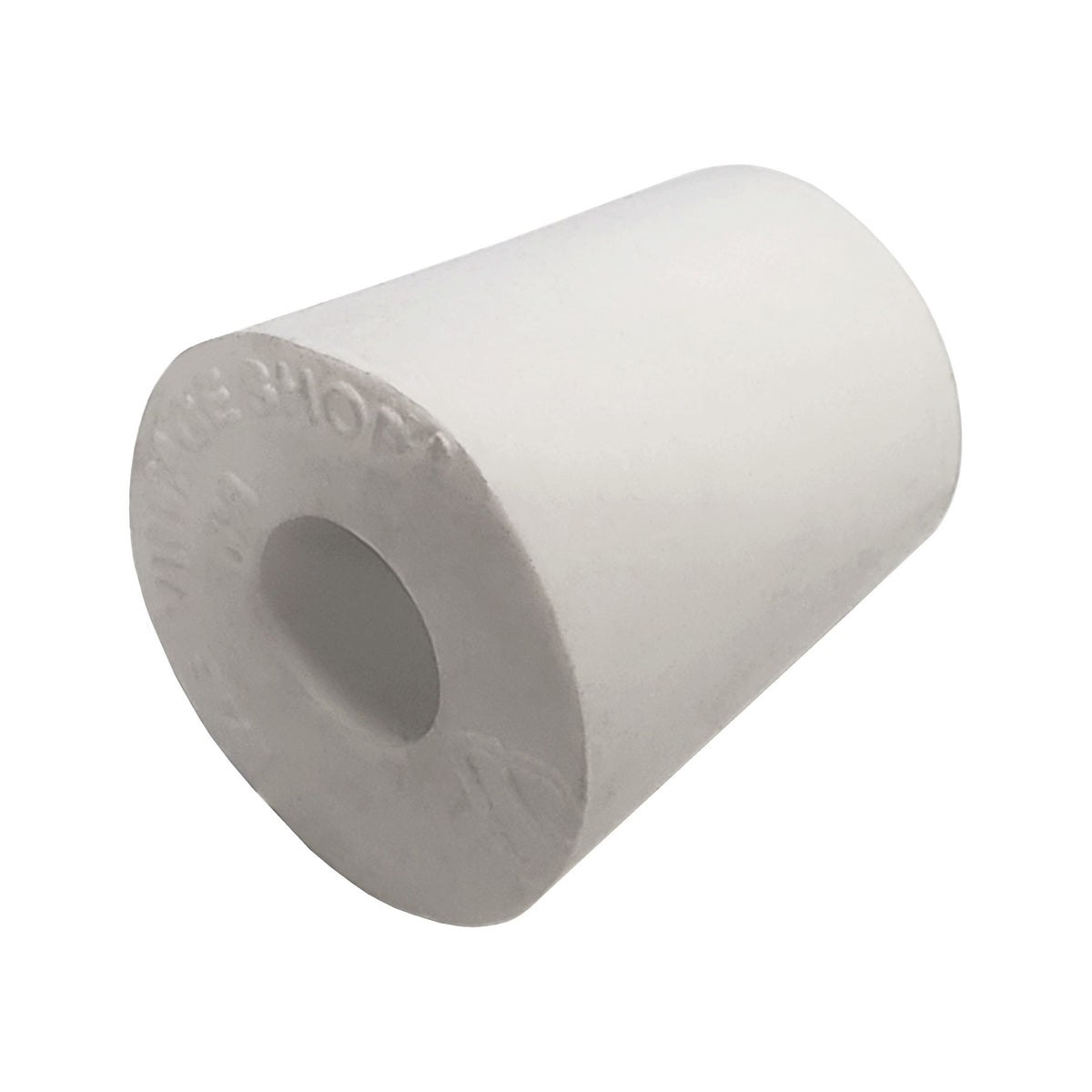 #3 RUBBER STOPPER, 3/8"HOLE (WHITE))