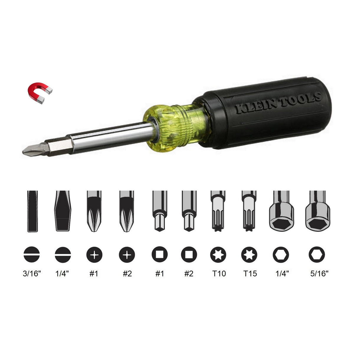 Klein Tools, 10-in-1 Screwdriver/Nut Driver