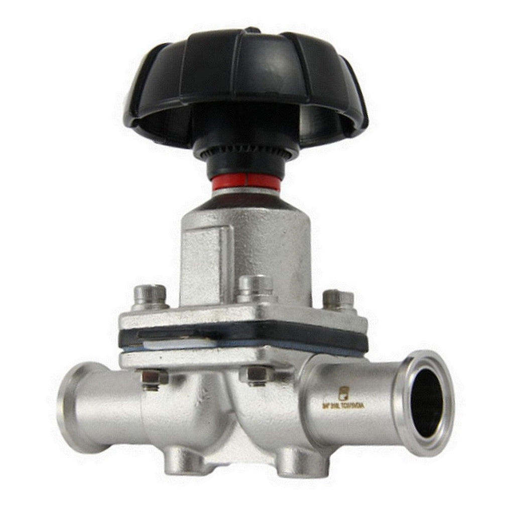 Diaphragm Valve-Tri Clover Complete .75" Caps 316 Stainless Steel