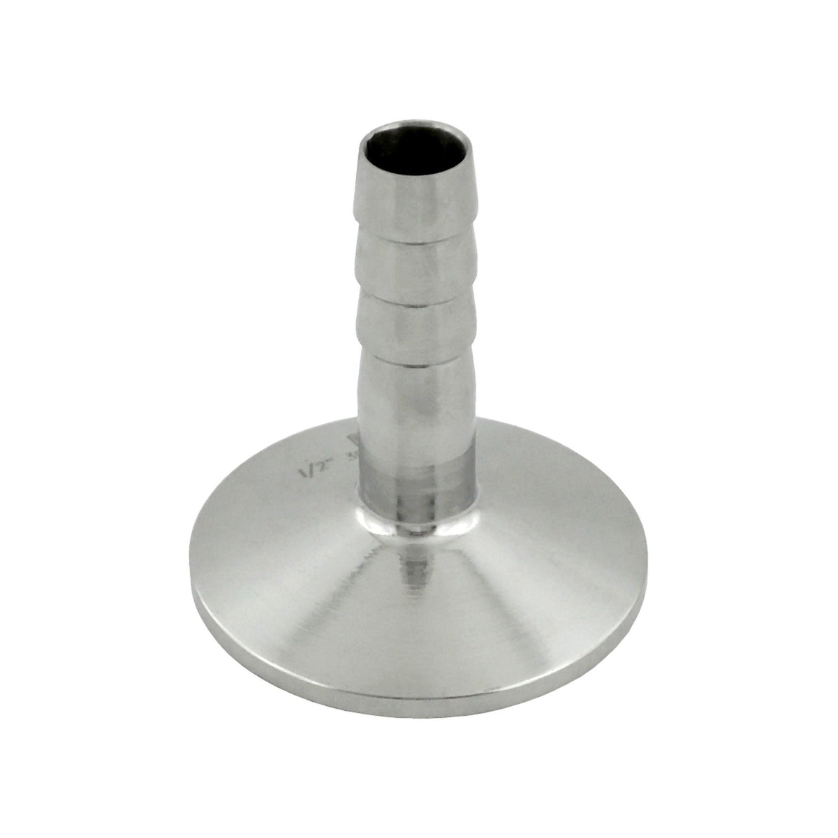 Hose Barb-Tri Clover Complete 1.5" Cap x 1/2" B 304 Stainless Steel