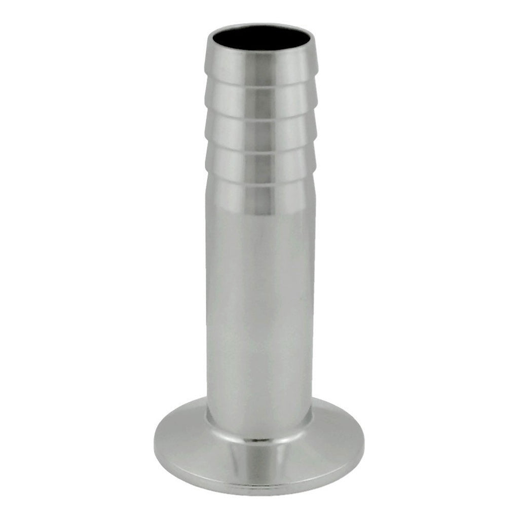 Hose Barb-Tri Clover Complete 1.5" Cap x 1" B x 4" L 304 Stainless Steel