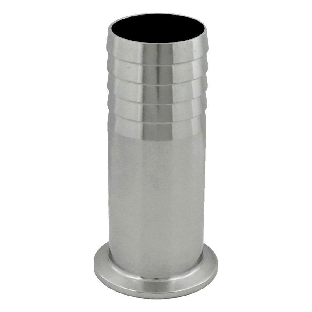 Hose Barb-Tri Clover Complete 1.5" Cap x 1.5" B x 5" L 304 Stainless Steel
