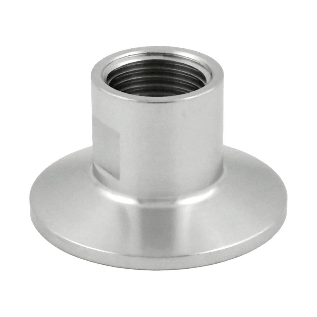 Female Pipe Thread Adapter-Tri Clover Complete 1.5" Cap x 1/2" Female Pipe Thread 304 Stainless Steel