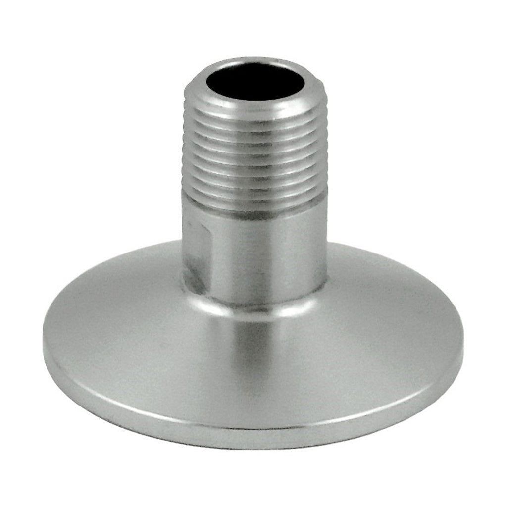 Male Pipe Thread Adapter-Tri Clover Complete 1.5" Cap x 3/8" Male Pipe Thread 304 Stainless Steel