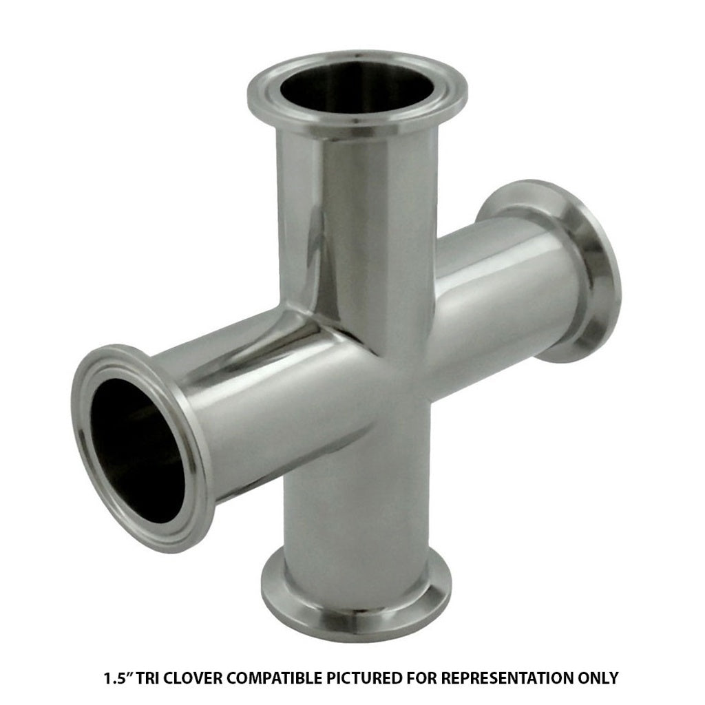 Brewers Hardware Standard Cross-tri Clover Compatible (3/4"Caps) 304 Stainless Steel