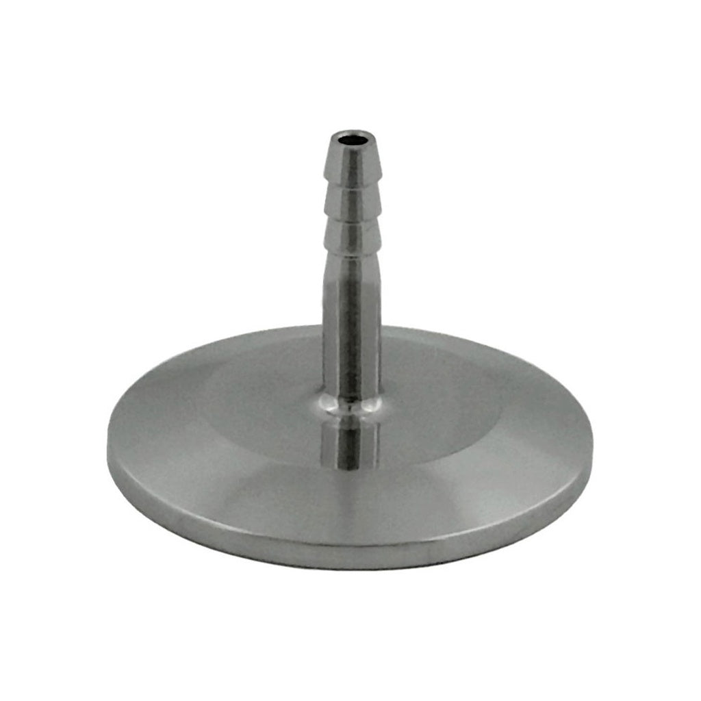 Hose Barb-Tri-Clover Complete 1.5" Cap x 1/4" B 304 Stainless Steel