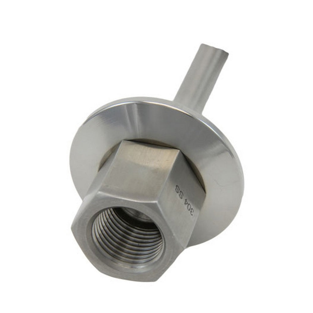 Thread-In Thermowell-Tri Clover Complete 1.5" Cap x 4" L 304 Stainless Steel