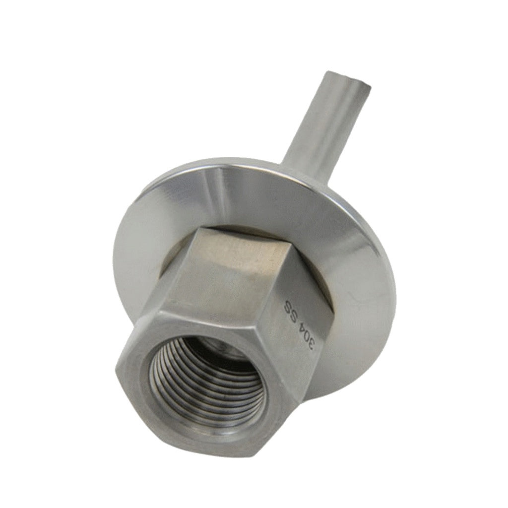 Thread-In Thermowell-Tri Clover Complete 1.5" Cap x 6" L 304 Stainless Steel