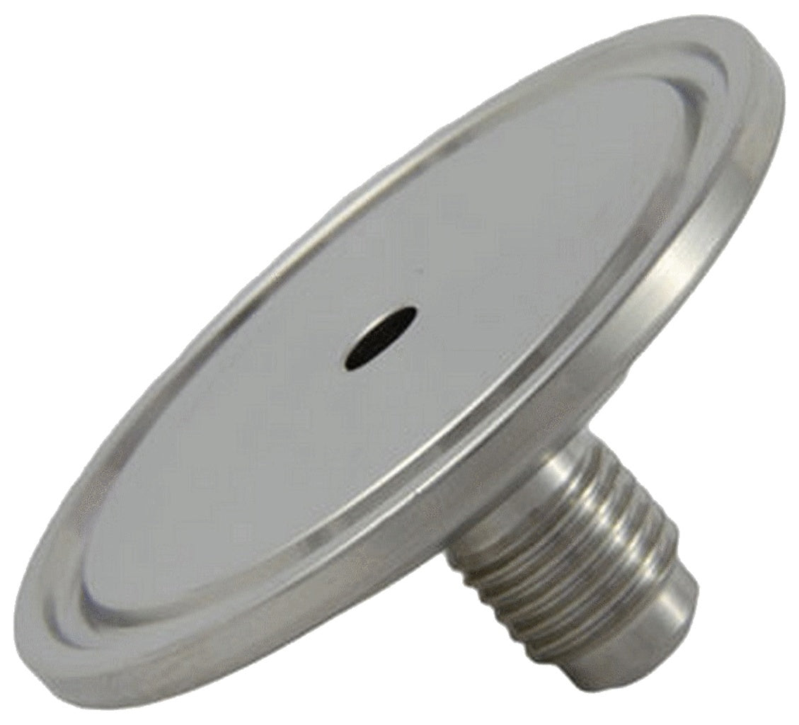 Flare Adapter-Tri Clover Complete 1.5" Cap x 1/4" Male Flare 304 Stainless Steel