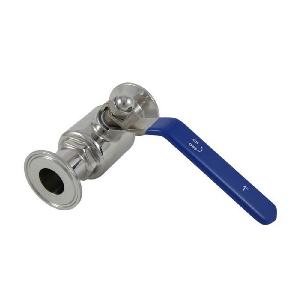 Economy Ball Valve-Tri Clover Complete 1" Caps 304 Stainless Steel
