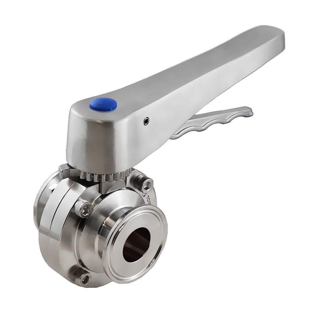 13-Positon Valve-Stainless Steel Handle-Tri Clover Complete 1.5" Caps 304 Stainless Steel