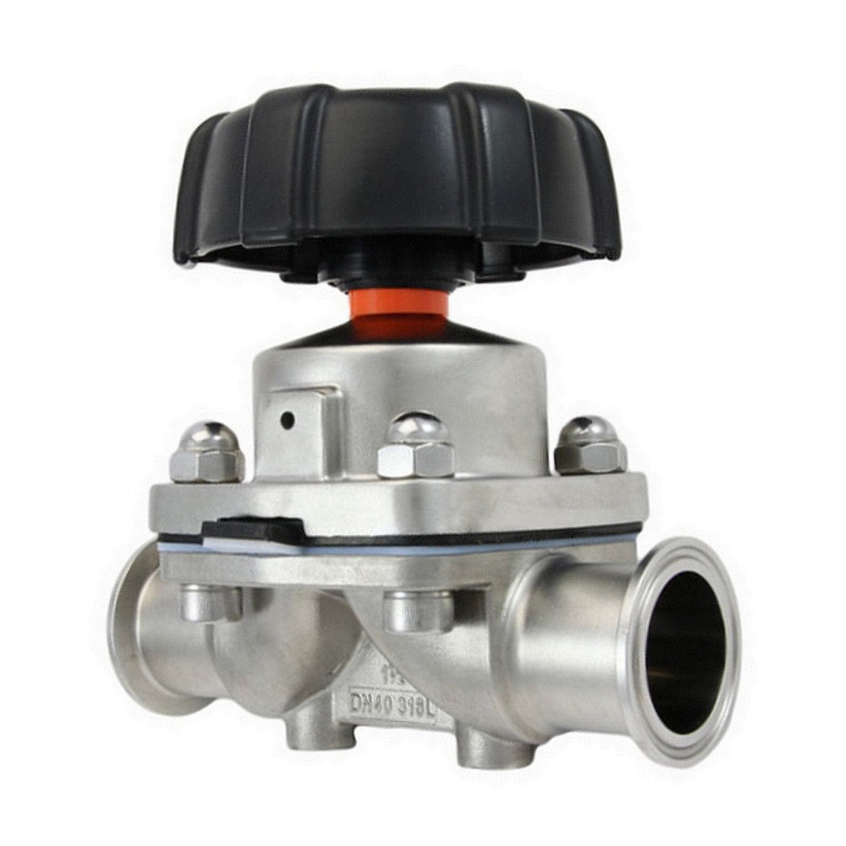 Diaphragm Valve-Tri Clover Complete 1.5" Caps 316 Stainless Steel