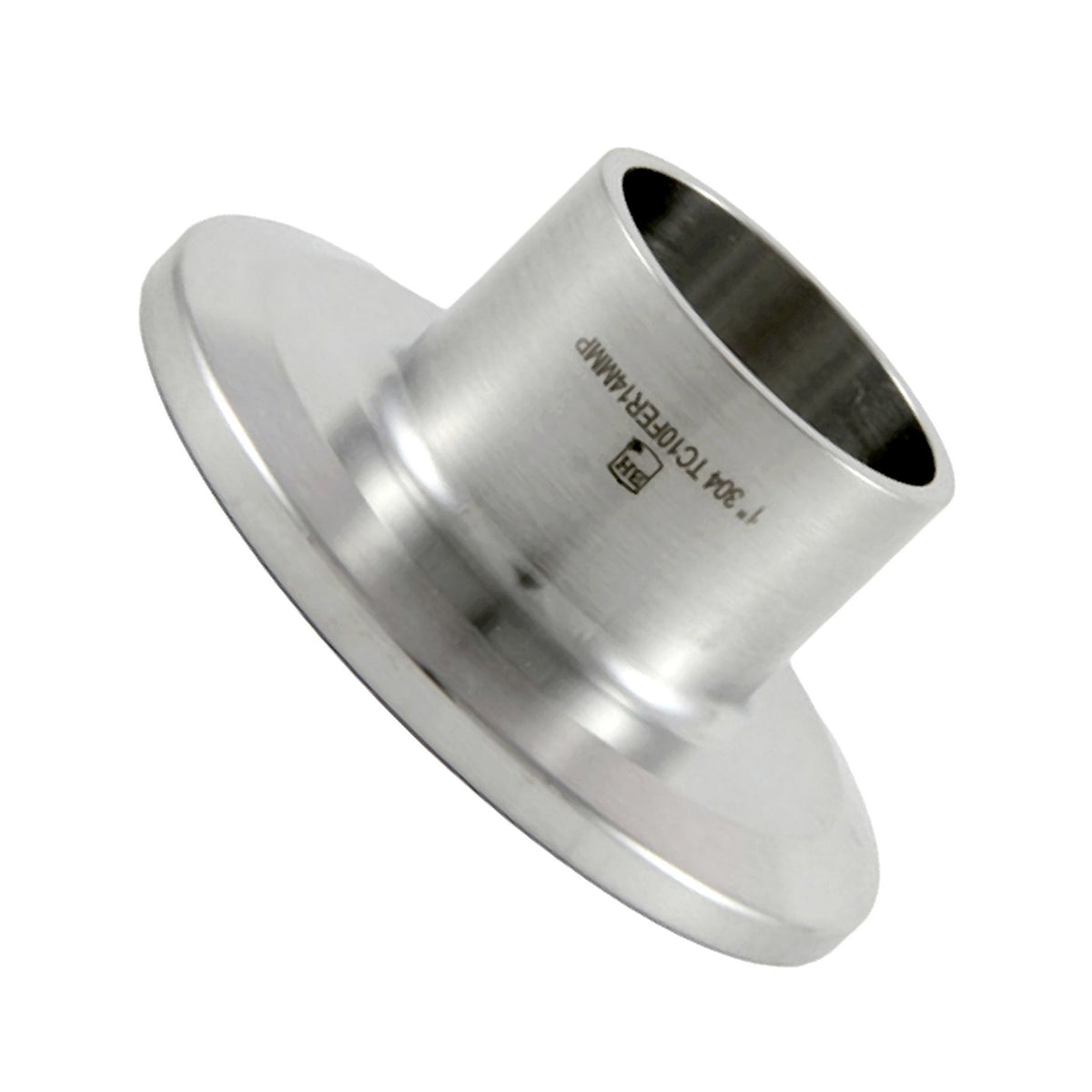 Weld-In Ferrules, Tri Clover Compatible 1" Cap x .846" L, 304 Stainless Steel