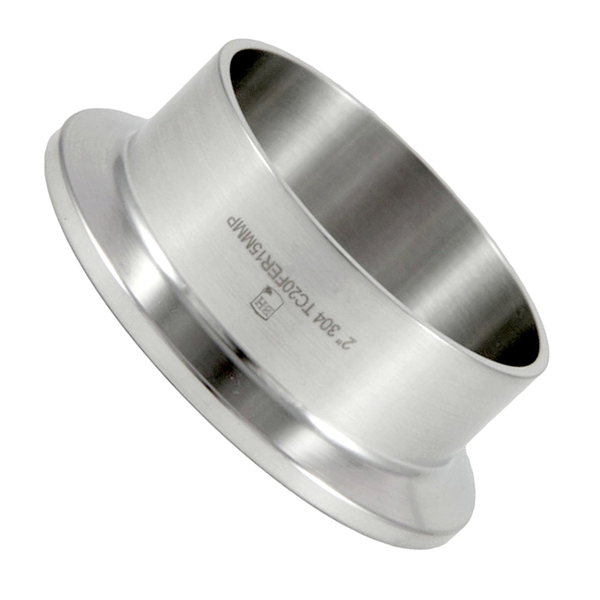Weld-In Ferrules, Tri Clover Compatible 2" Cap x .846" L, 304 Stainless Steel