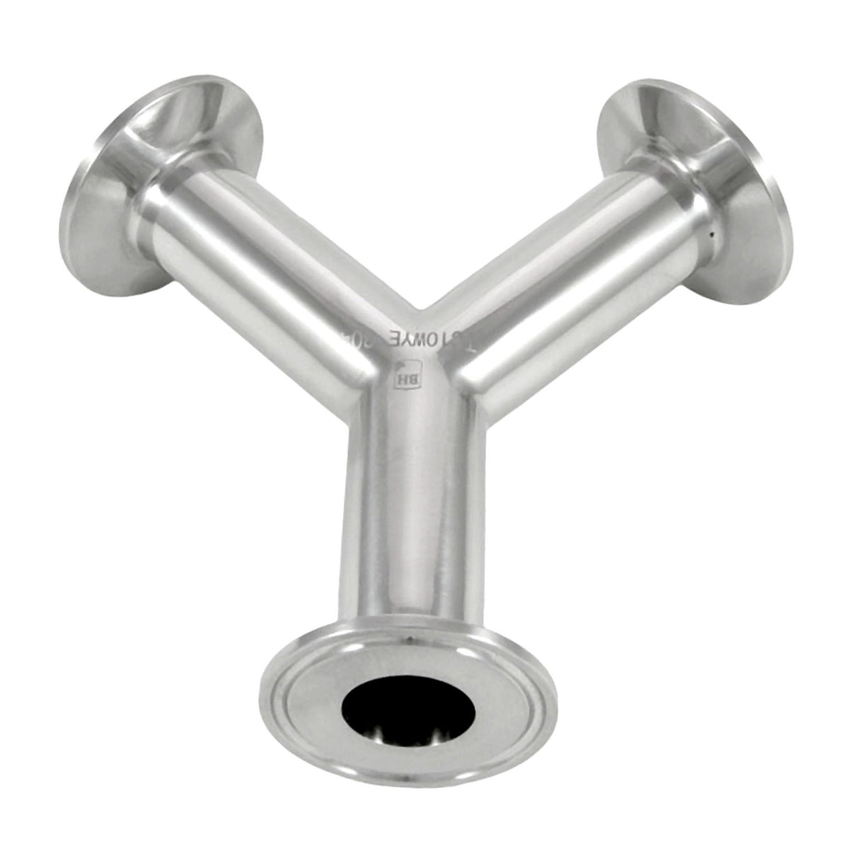 135° " Y" Tee-Tri Clover Complete 1" Caps 304 Stainless Steel