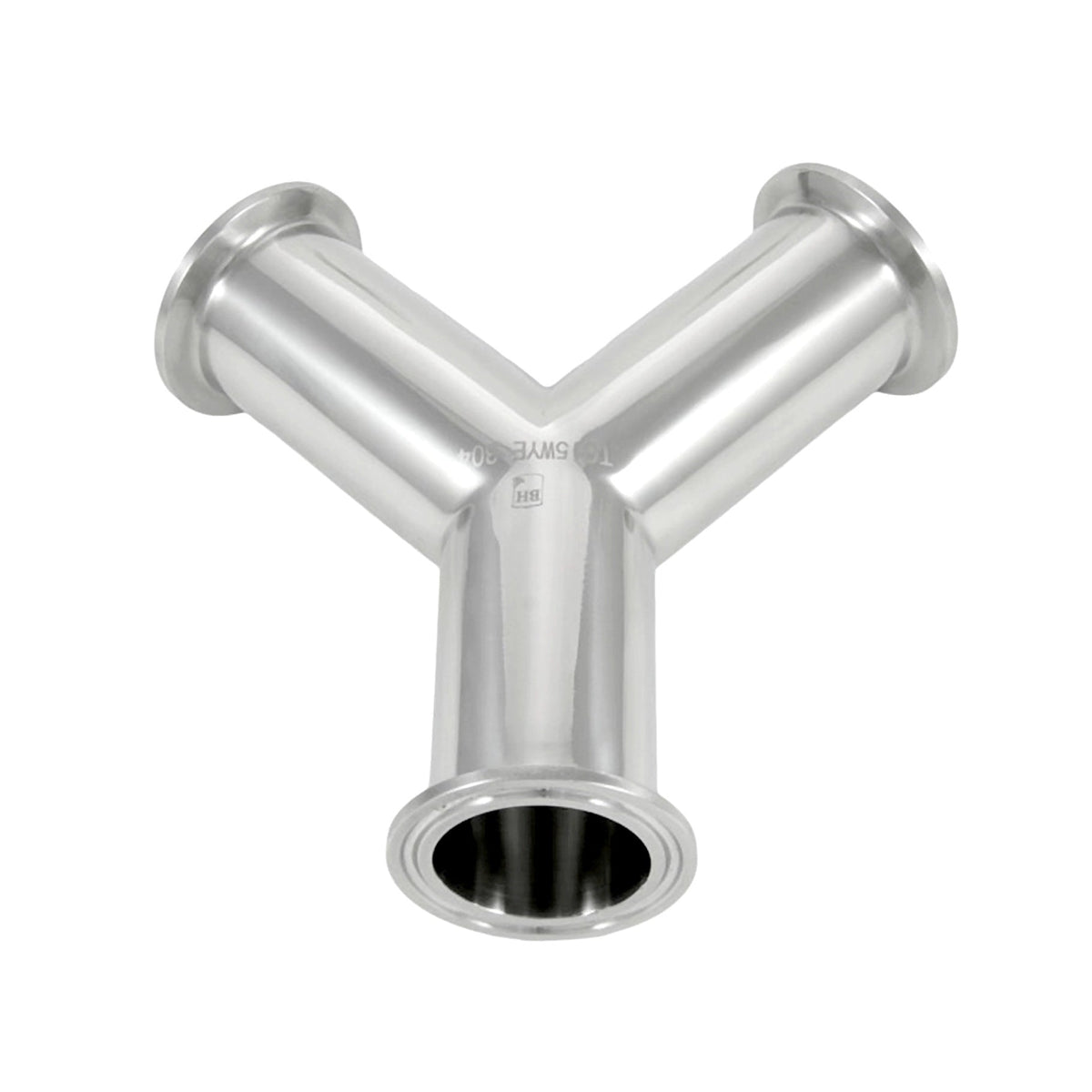 135° " Y" Tee-Tri Clover Complete 1.5" Caps 304 Stainless Steel