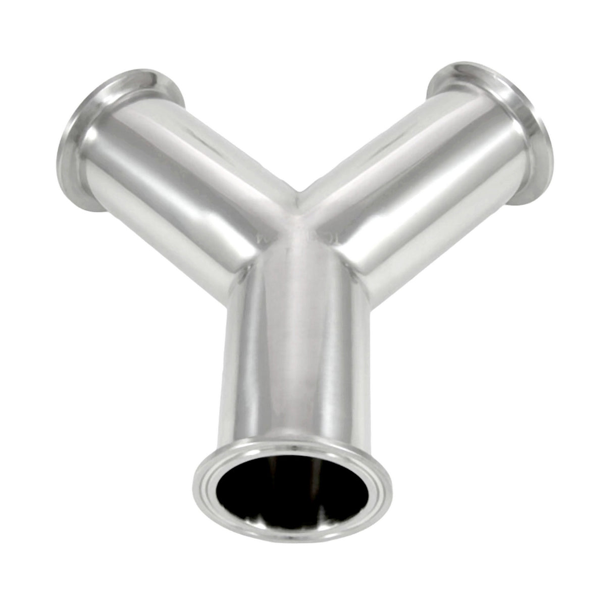 135° " Y" Tee-Tri Clover Complete 2" Caps 304 Stainless Steel