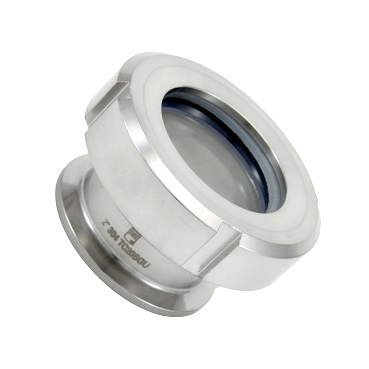 Process Sight Glass-Tri Clover Complete 2" Cap 304 Stainless Steel