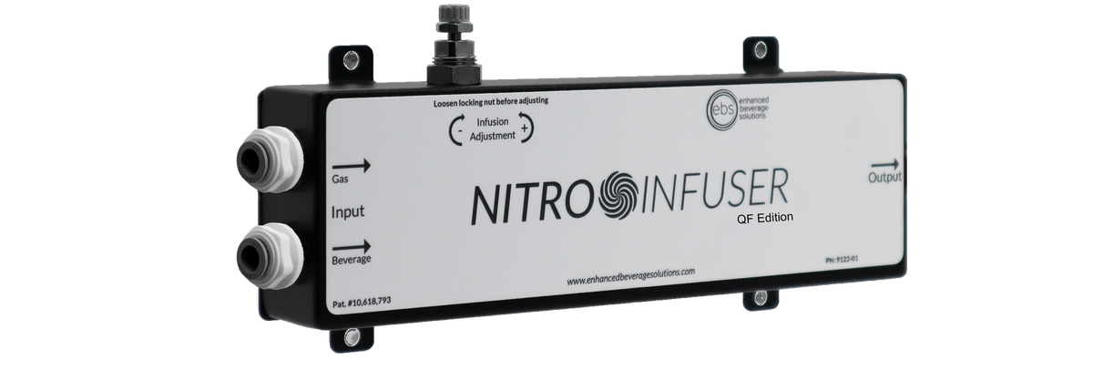 Nitro Infuser QF Single, angled view showing quick-fit connections