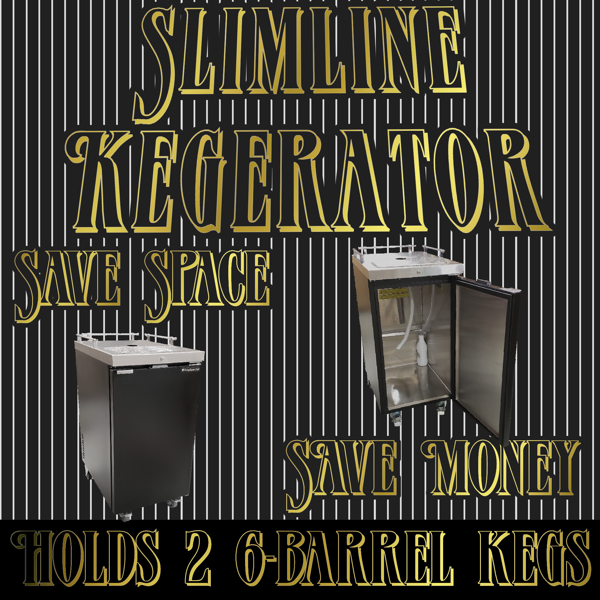 Check out the new Slimline Kegerator