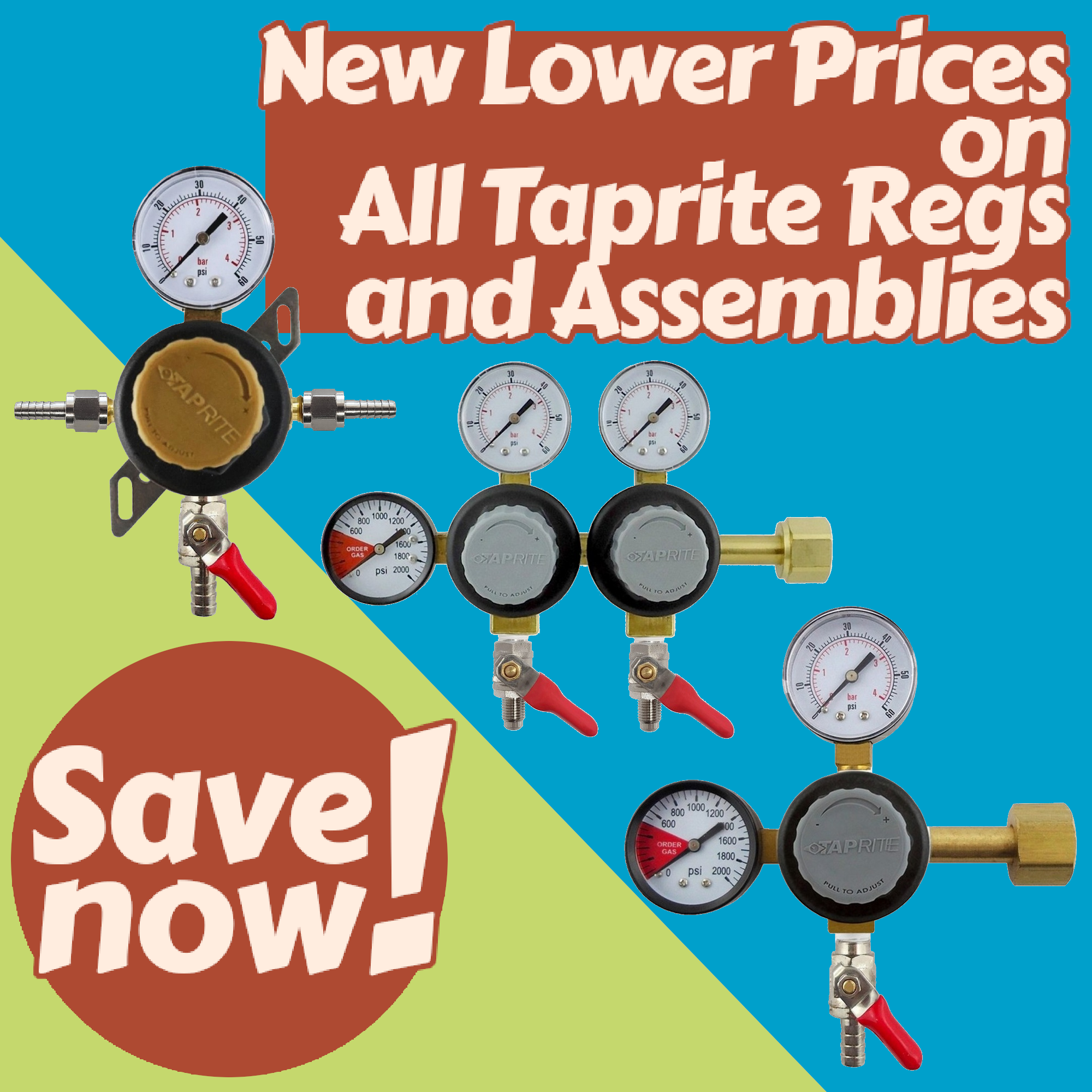 New Lower Prices on Taprite Regs