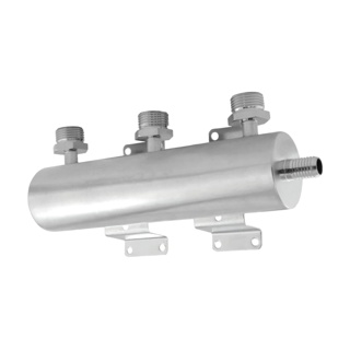 BEER MANIFOLD, 1/2"B INLET x MBT 3-OUTLET (304S/S)