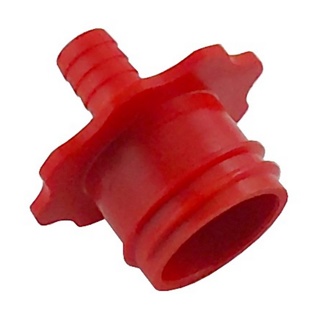CLEANING ADAPTER-FOR BIB, RED  (COKE SCREW-ON)