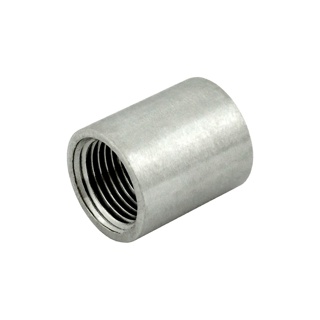ROUND COUPLER, 3/4"FPT x 3/4"FPT (304 S/S)