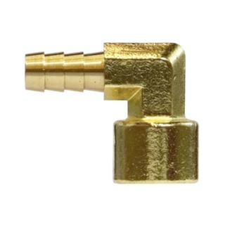 90° ELBOW, 1/4"FPT x 3/8"BARB (BRASS)