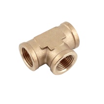 TEE, 1/2"FPT-ALL (BRASS)