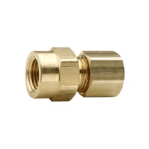 COMP CONNECTOR, 1/4"C x 1/4"FPT (LEAD FREE BRASS)