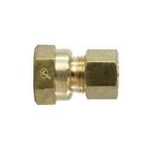 COMP CONNECTOR, 1/4"C x 3/8"FPT (LEAD FREE BRASS)