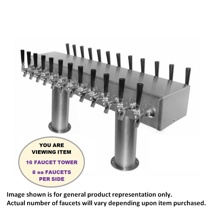 DUAL-SIDED PASSTHRU,  4"-DIA. 16-FCT GLYCOL (S/S-W/CHROME ACCESSORIES)