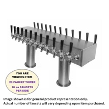 DUAL-SIDED PASSTHRU,  4"-DIA. 20-FCT GLYCOL (S/S-W/CHROME ACCESSORIES)