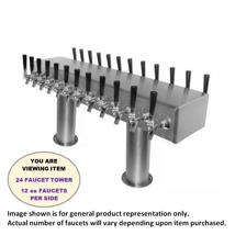 DUAL-SIDED PASSTHRU,  4"-DIA. 24-FCT GLYCOL (S/S-W/CHROME ACCESSORIES)