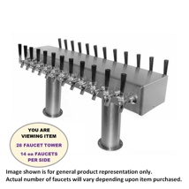 DUAL-SIDED PASSTHRU,  4"-DIA. 28-FCT GLYCOL (S/S-W/CHROME ACCESSORIES)