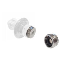 FAUCET PLUG-W/WASHER (PLATED BRASS)