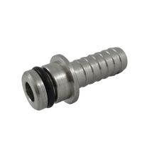 STRAIGHT INLET FITTING-FOR WB GUNS, 1/4"B (S/S)