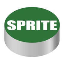 ID CAP-ROUND, GREEN/WHITE (SPRITE)