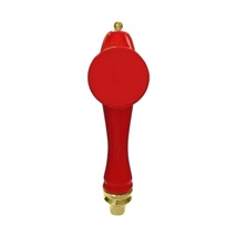 CERAMIC HANDLE-MODEL A57 (RED-W/GOLD TRIM)
