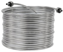 COIL W/FITTINGS-304 S/S, 9.5"-DIA.  (50'L - LEFT)
