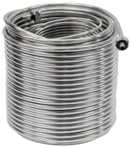 COIL W/FITTINGS-304 S/S, 9.5"-DIA. (120'L - LEFT)