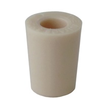#2 RUBBER STOPPER, 3/8"HOLE (NATURAL)